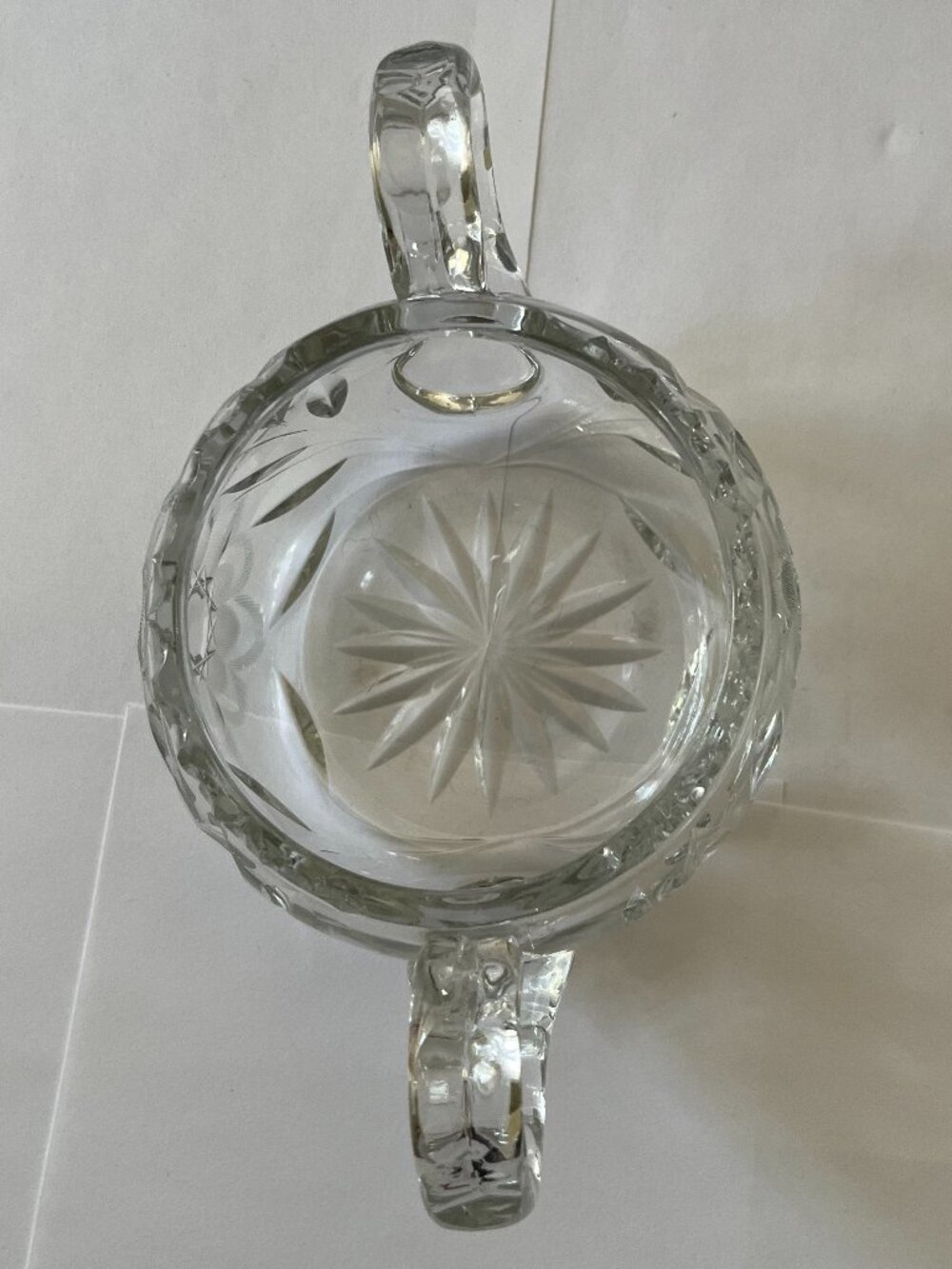 Vintage American Brilliant Period cut glass sugar bowl - Picture 3 of 6
